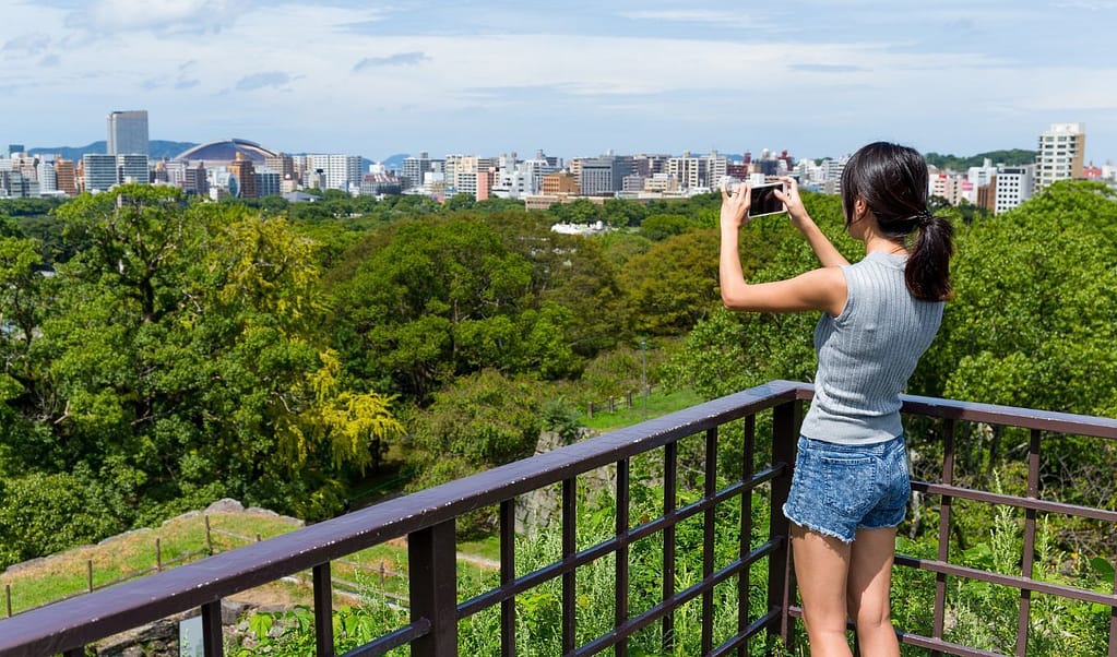 View from the Fukuoka castle ruins