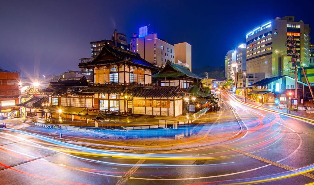 The famous bathhouse at Dogo