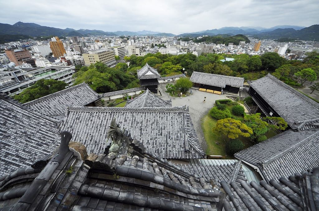 Kochi Castle Guide Stone Gutter