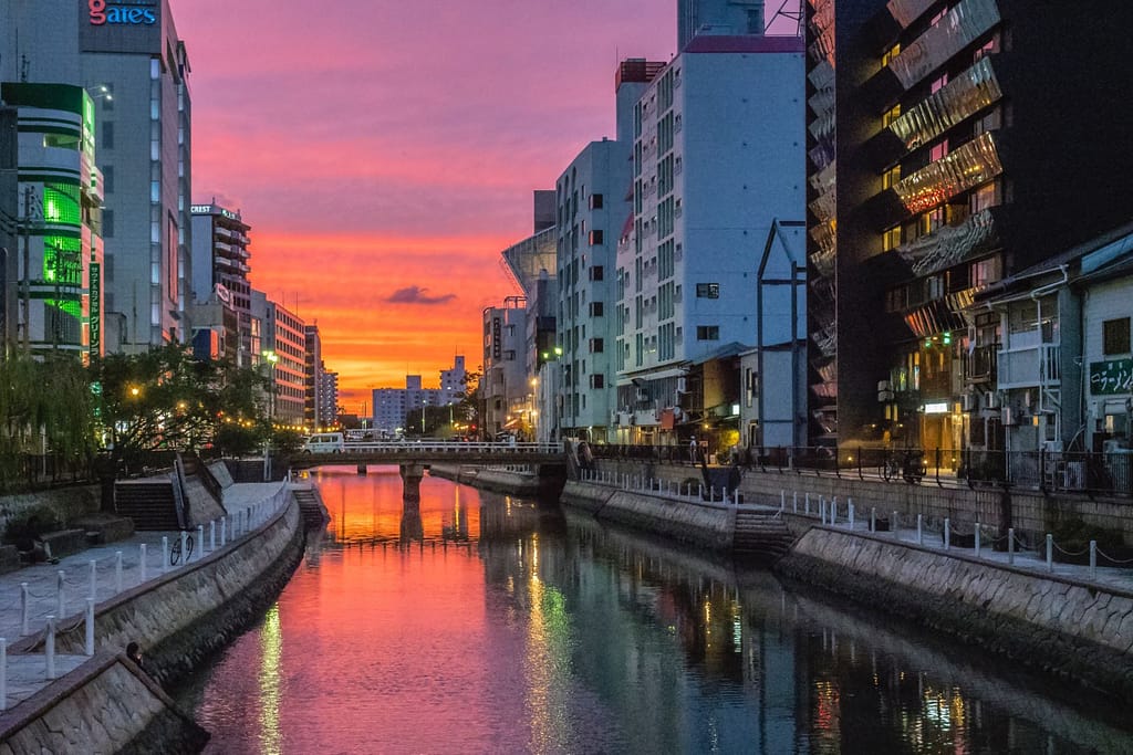 Naka River Fukuoka Japan