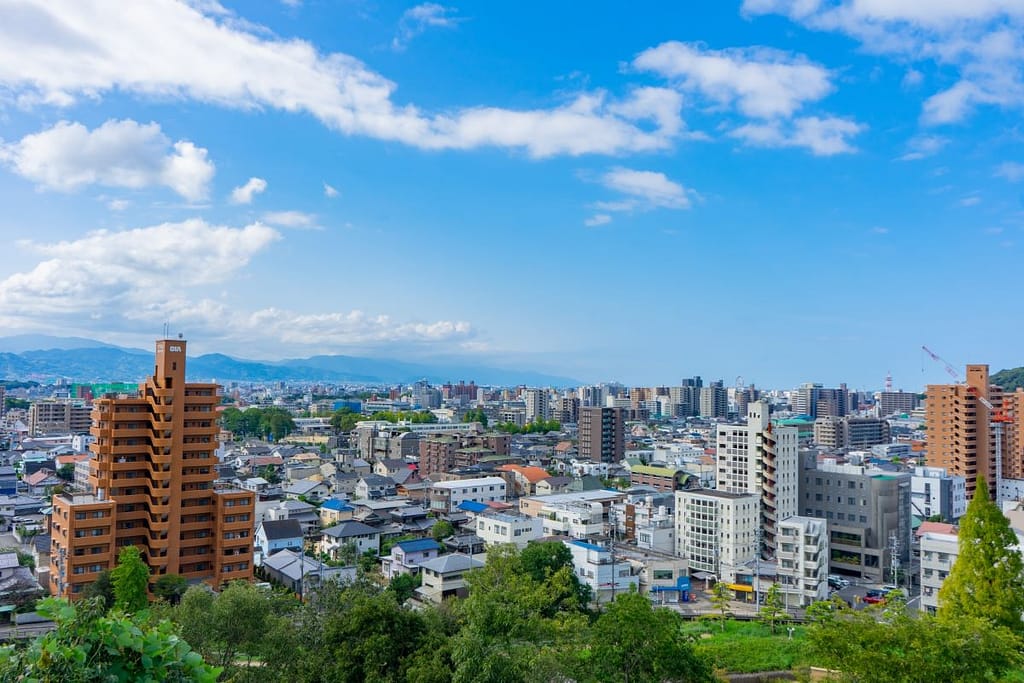 Cityscape of Matsuyama 