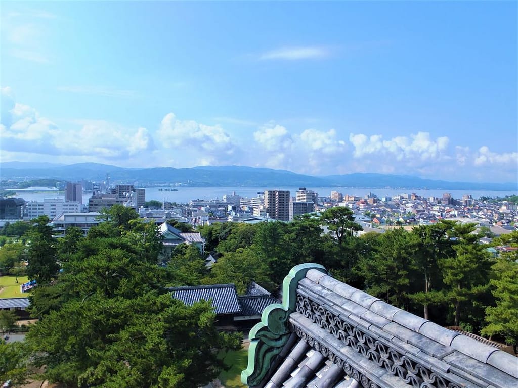 Matsue Castle view from top floor